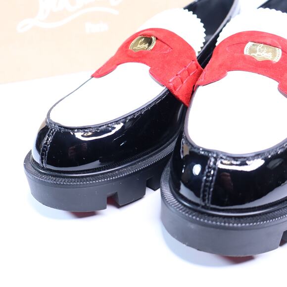 CHRISTIAN LOUBOUTIN The Penny Lug Loafer Multicolor Leather Women's 36/US 6 - Picture 6 of 11